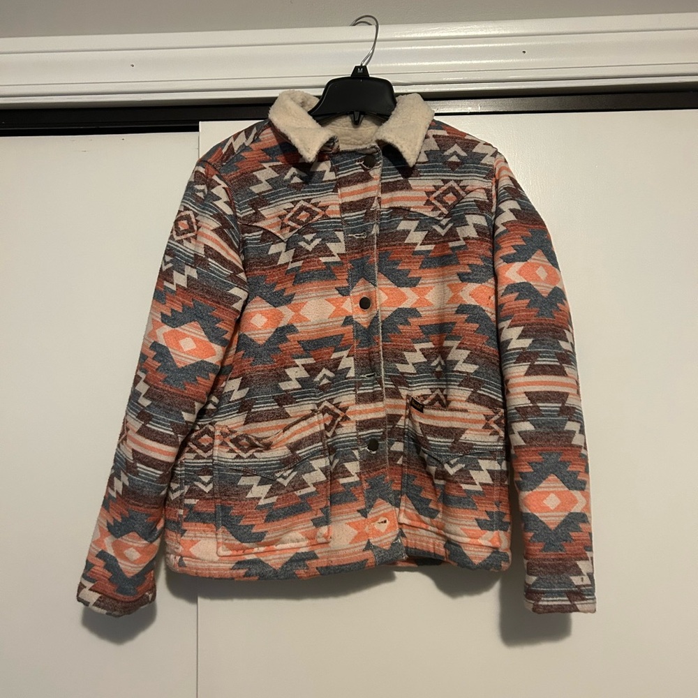 Women's Aztec Pattern Jacket - Multicolor - image 1